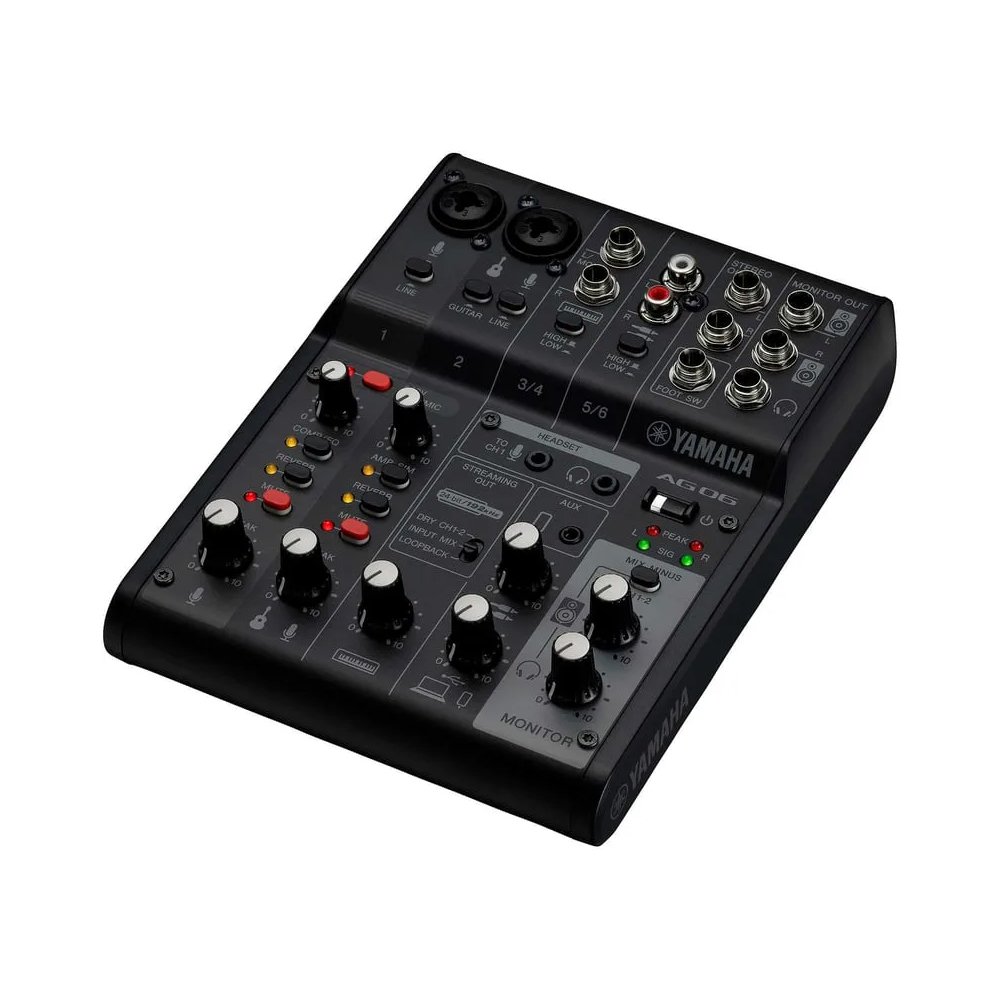 Interface de Audio Yamaha AG06MK2 Black