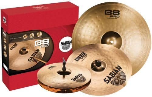 Set de Platillos Sabian B8 Pro Performance – Modelo 35003B Brilliant Finish (14", 16", 20")