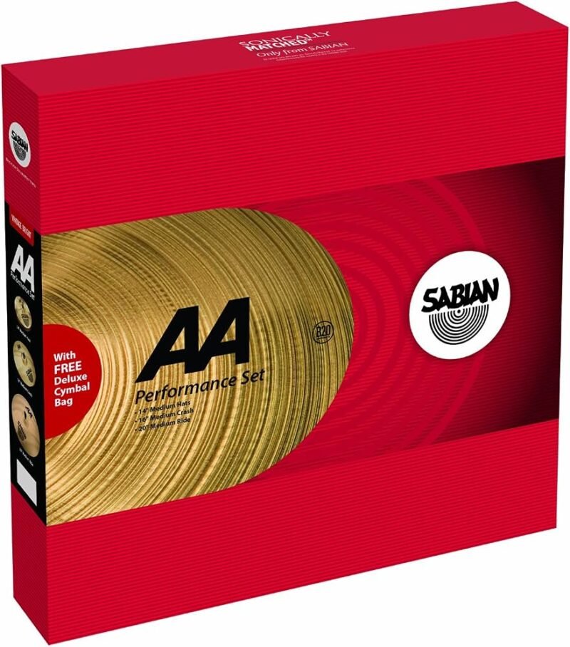 Set de Platillos Sabian AA Performance – Modelo 25005 Vintage Bright (14", 16", 20")