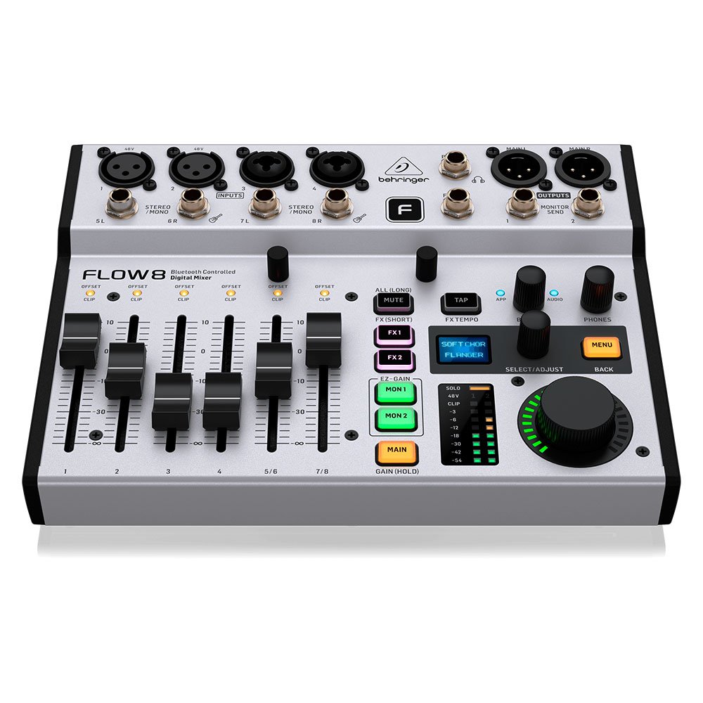 Behringer FLOW 8 - Consola digital de 8 entradas, audio Bluetooth e interfaz de audio USB - Imagen 2