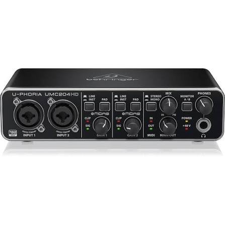 Behringer U-Phoria UMC204HD - Interfaz de audio 2 entradas y 4 salidas