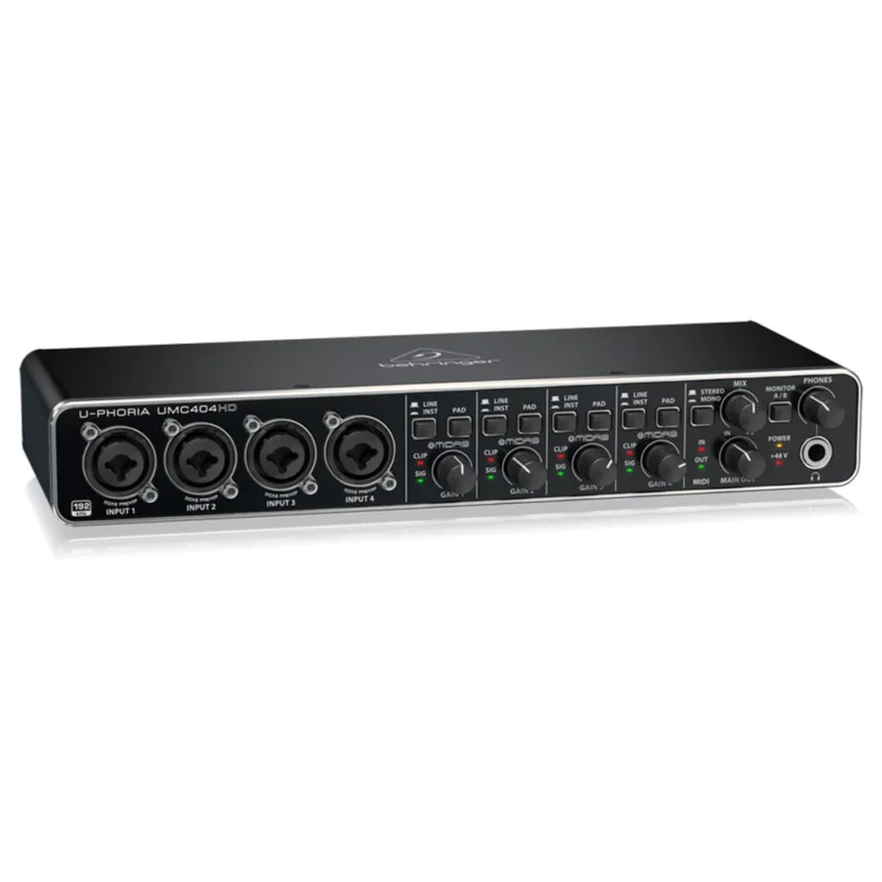 Behringer U-Phoria UMC404HD - Interfaz de audio y MIDI 4 entradas y 4 salidas