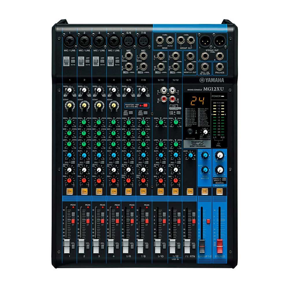 Yamaha MG12XU - Consola de mezcla analógica de 12 canales