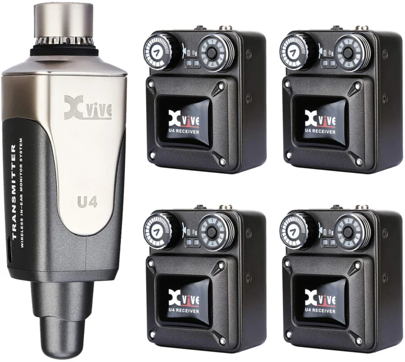 Xvive U4R4 – Sistema Inalámbrico de Monitoreo In-Ear con 4 Receptores