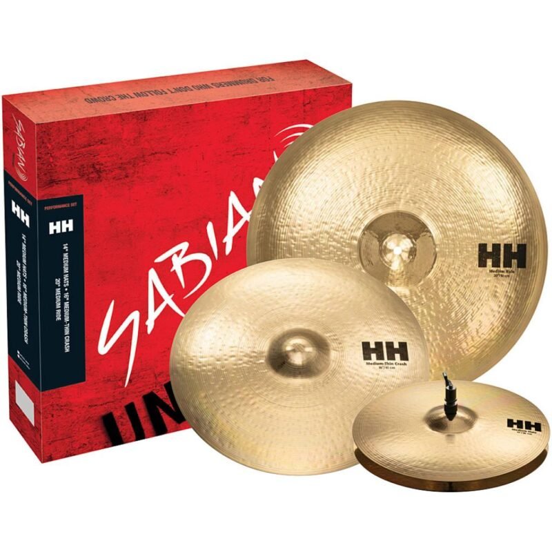 Set de Platillos Sabian HH Performance – Modelo 15005B-NB Hand Hammered (14", 16", 20")