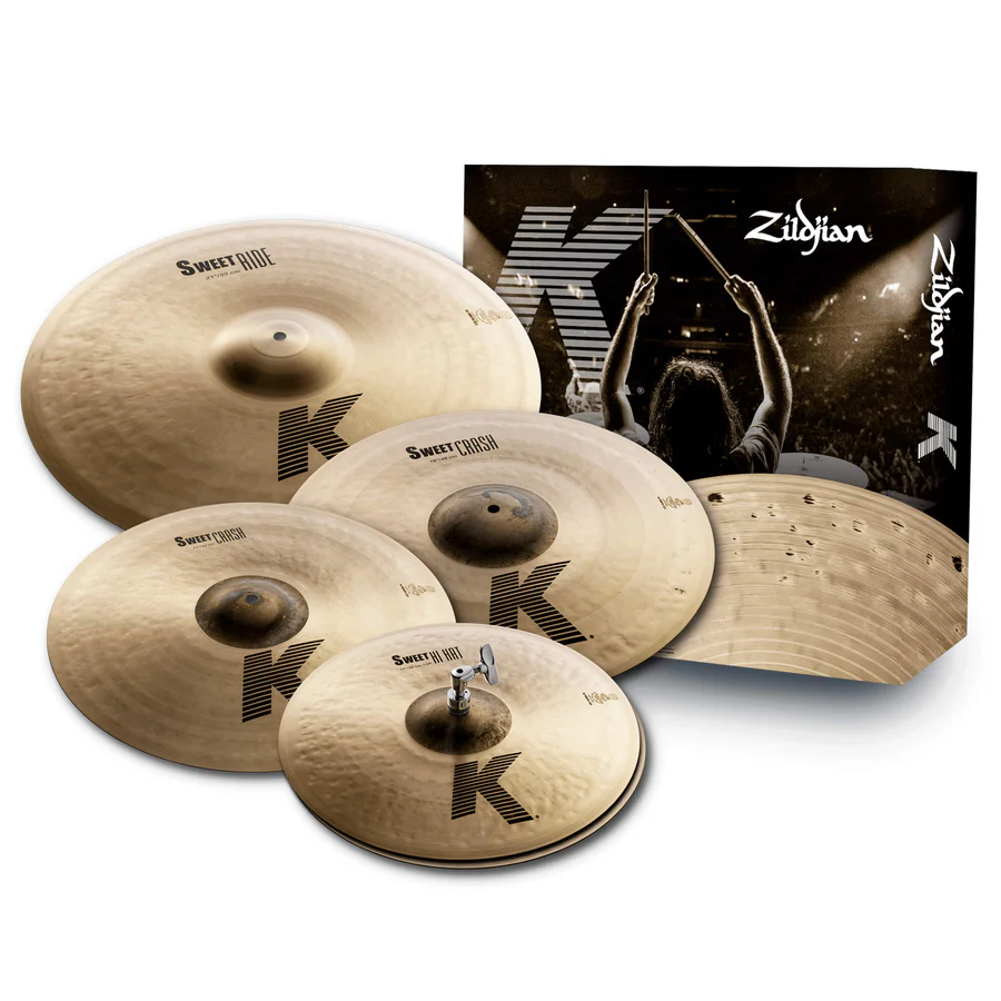 Set de Platillos Zildjian K Sweet Cymbal Pack – Modelo KS5791 Tradicional Premium (15", 17", 19", 21")
