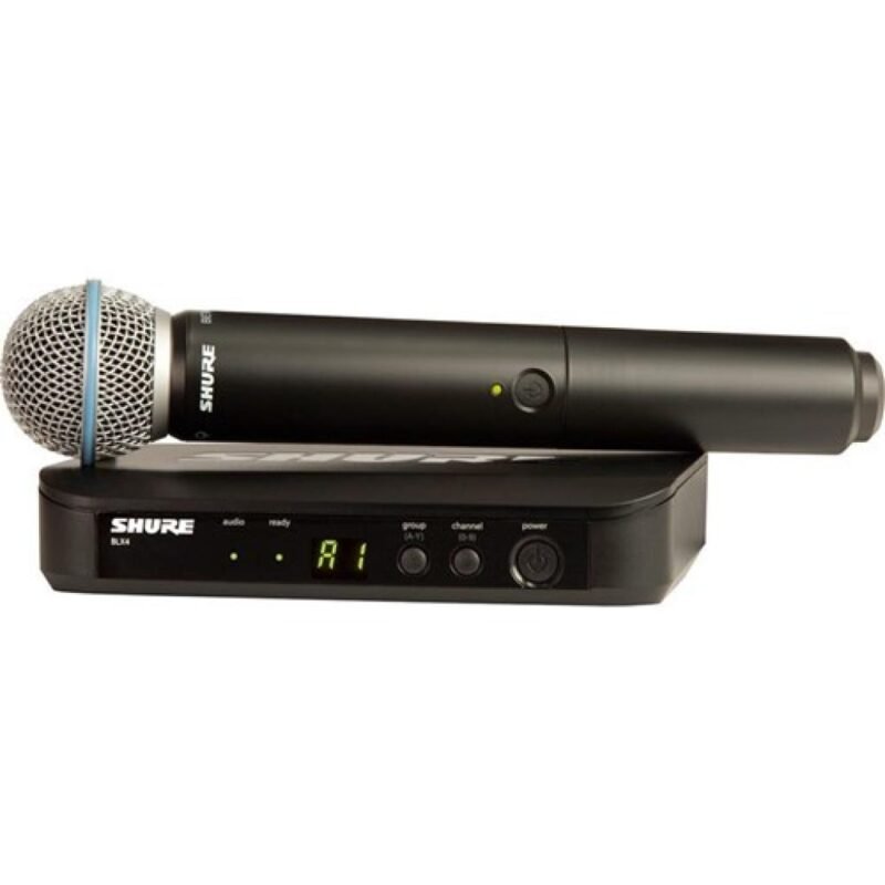 Shure BLX24/Beta58 - Sistema inalámbrico de mano con micrófono Beta 58A