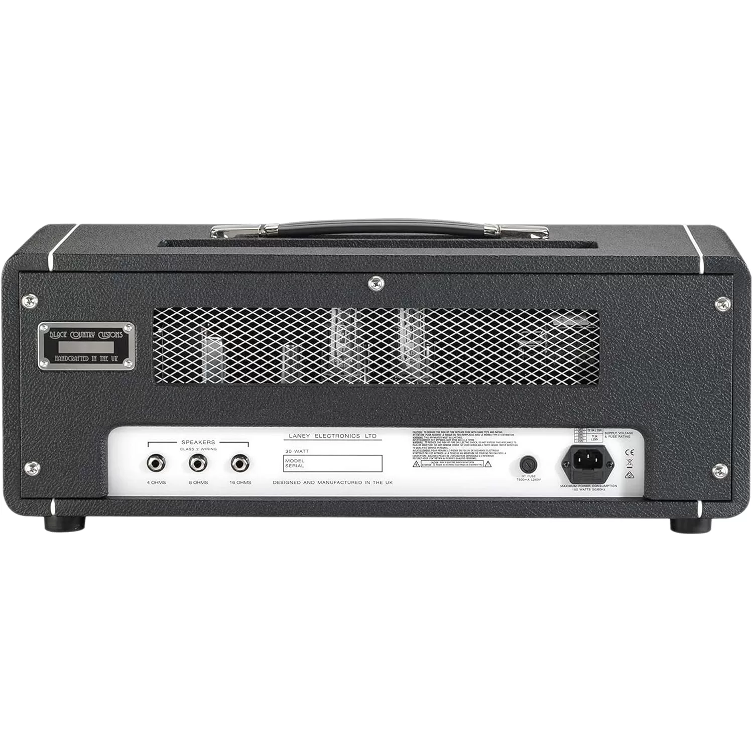 Laney LA30BL - Cabezal amplificador de guitarra a válvulas (Negro) - Imagen 3
