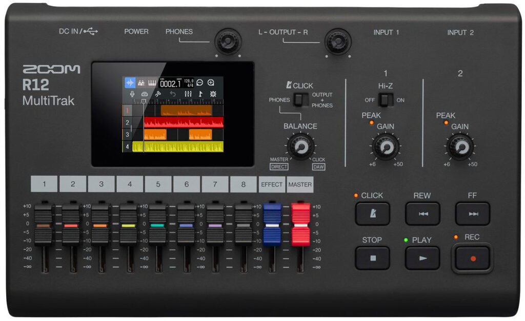 Zoom R12 MultiTrak - Grabador y Estación de Producción